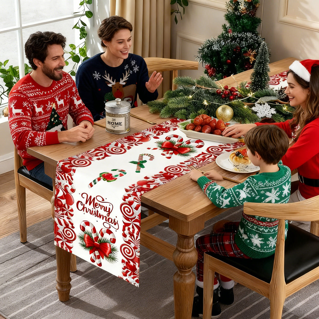 Christmas Linen Table Runner