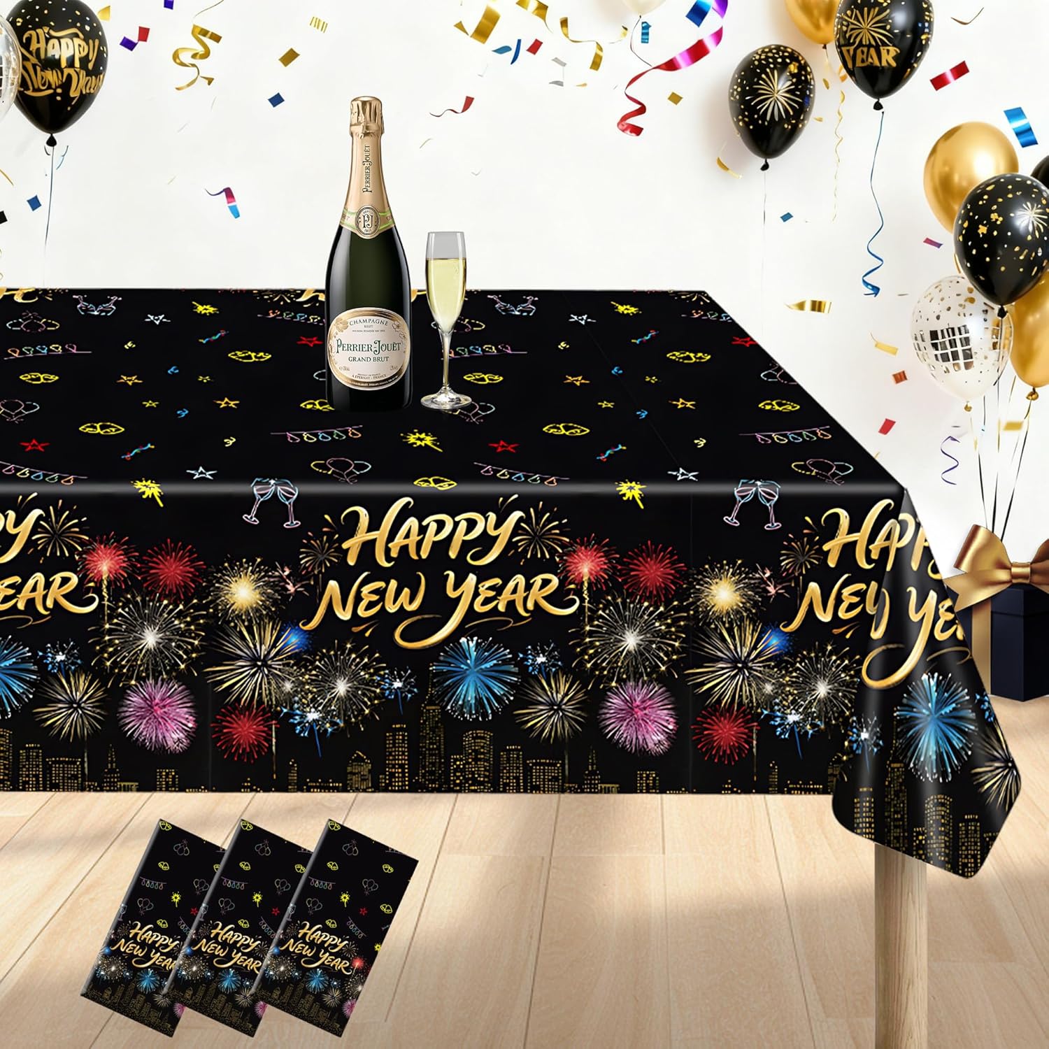 Happy New Year Tablecloths 2026