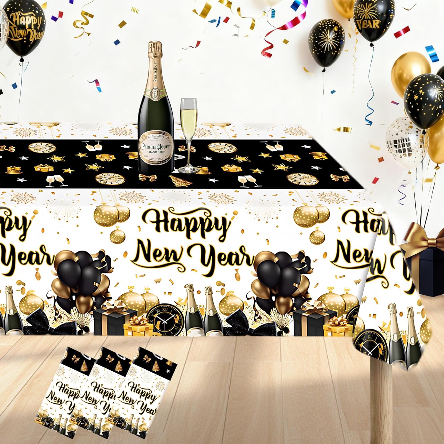 Happy New Year Tablecloths 2026