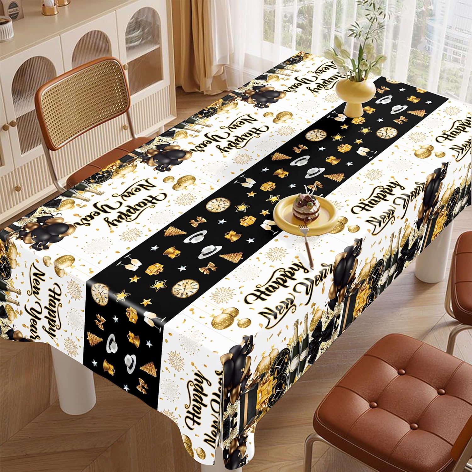 Happy New Year Tablecloths 2026