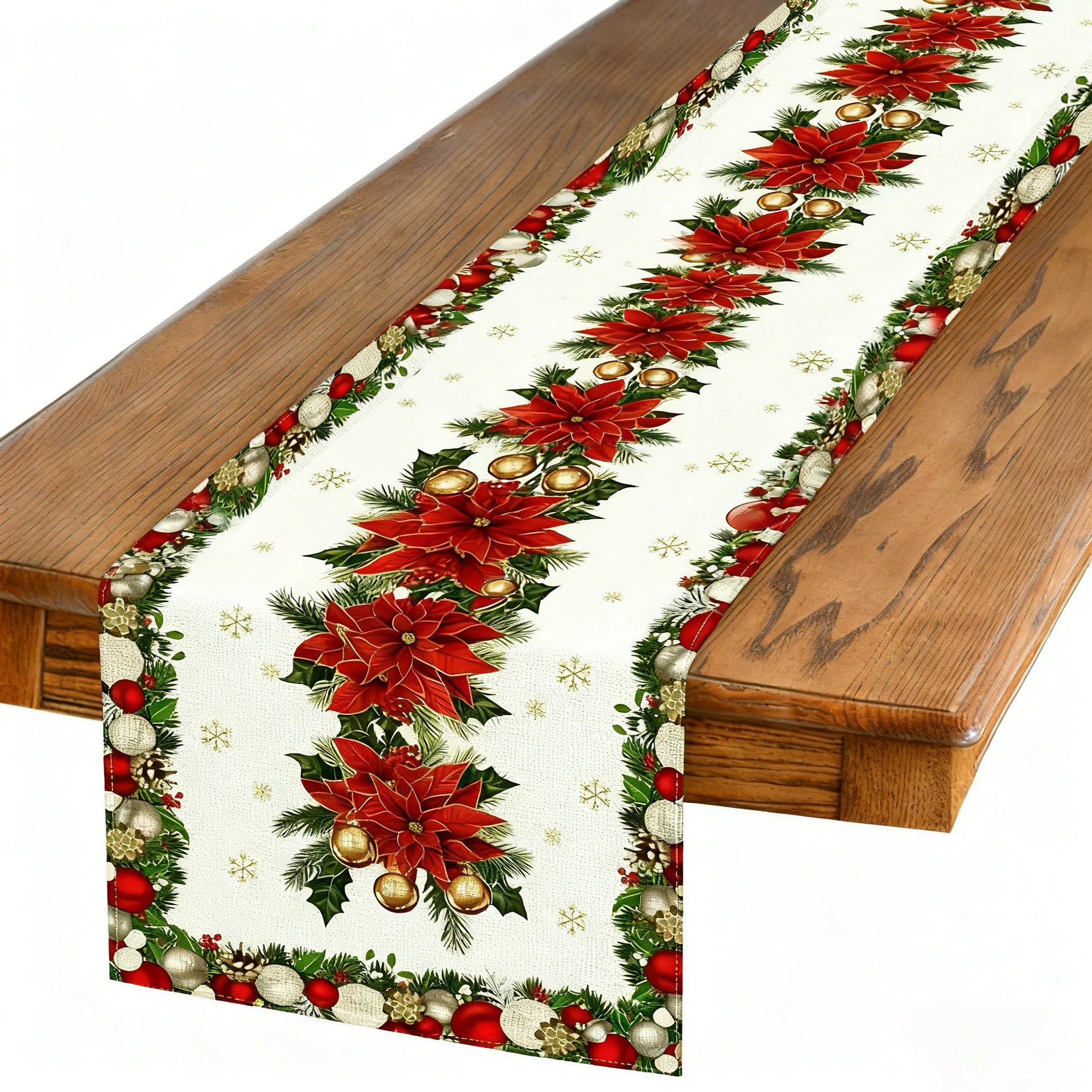 Christmas Linen Table Runner