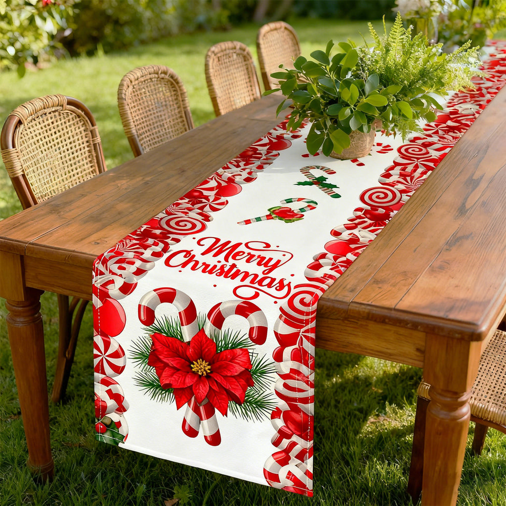 Christmas Linen Table Runner