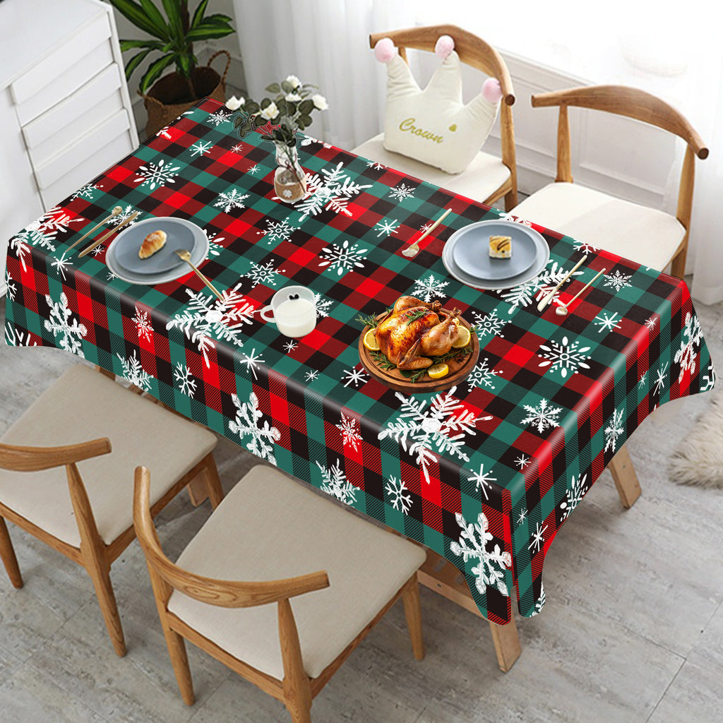 Christmas Plastic Disposable Table Cloth