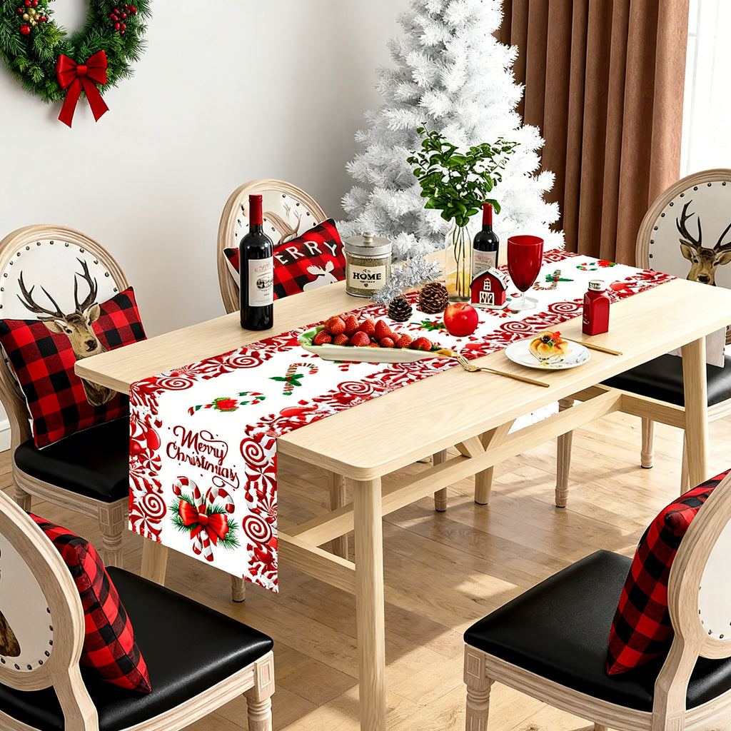 Christmas Linen Table Runner